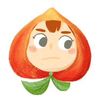 angry peach Sticker by momotardo