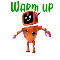 Warm Up Hello Sticker by Wikolo Super App