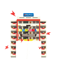 FairPrice_SG block party hdb singapore national day singapore flag Sticker