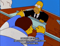 homer simpson mayor diamond joe quimby GIF