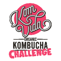 Komvidakombucha green ginger berry kombucha Sticker