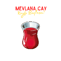 mevlanacay turkish tea çay çay saati türk çayı Sticker
