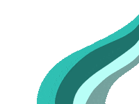 karaakemi blue lines moving teal Sticker