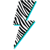 traumitza neon lightning david bowie bowie Sticker