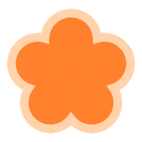 Flower Orange Sticker by ELSE
