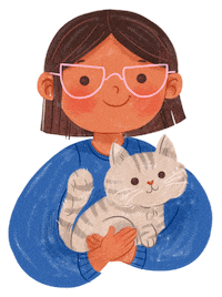 Cat Girl Sticker by Addy