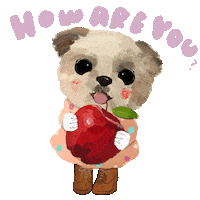 How Are You Apple Sticker