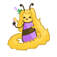 Bee Rapunzel Sticker by cnhkeyclub