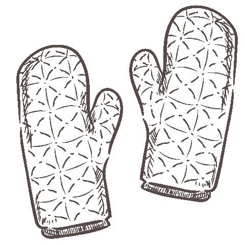 Pizza Gloves Sticker