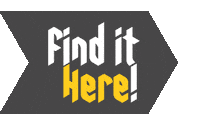 Arrow Find It Here Sticker