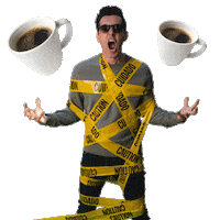 Sleepy Coffee Sticker by Max Amini