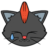 Cat Cry Sticker
