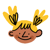 Happy Hair Sticker