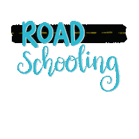 alotandacouple learning on the road homeschool homeschooling Sticker