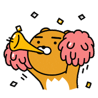 Party Fighting Sticker by Kakao Friends