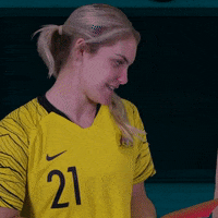 Ellie Carpenter Facepalm GIF by Football Australia