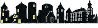 Skyline Borken Sticker by Wilger