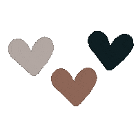 Three Hearts Sticker