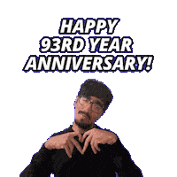 93 Year Anniversary Sticker