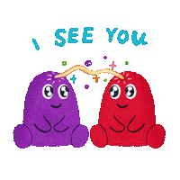 slimyoddity spiritual i see you soulmates slimy Sticker