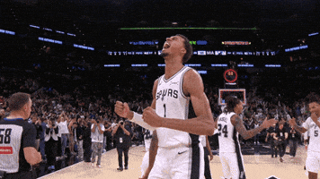Excited San Antonio Spurs GIF by NBA