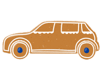 Car Gingerbread Sticker by Neste Latvija
