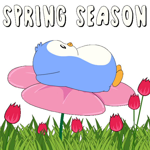 Happy Spring Day Sticker by Pudgy Penguins