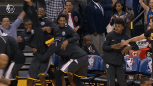 look out golden state warriors GIF by NBA