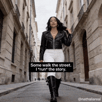 Leather Jacket Tall Woman GIF