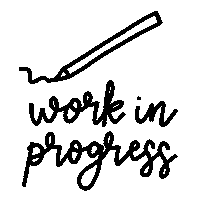 Working Work In Progress Sticker