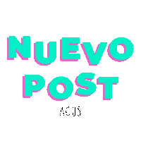 Nuevo Post Pendientes Sticker by ACUS