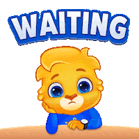 Sad Still Waiting Sticker by Lucas and Friends by RV AppStudios