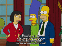 threatening homer simpson GIF