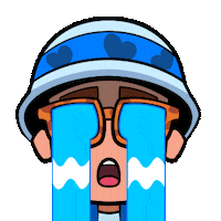 Sad Cry Sticker by Space Ape Games