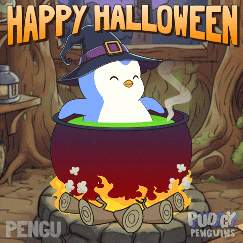 Trick Or Treat Halloween GIF by Pudgy Penguins