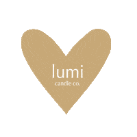 Heart Scented Candle Sticker by Lumi Candle
