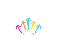 Arrow Swipe Up Sticker by All She Wrote Notes