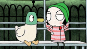 Funny Face Tongue GIF by Sarah & Duck