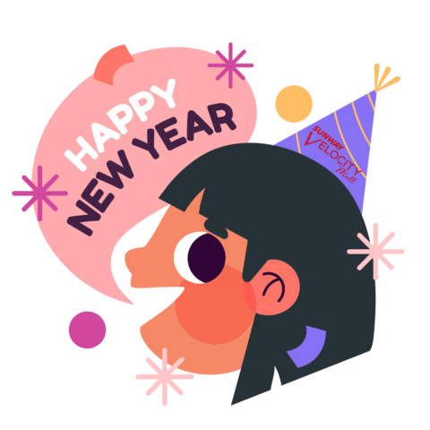 New Year Nye Sticker by Sunway Velocity Mall