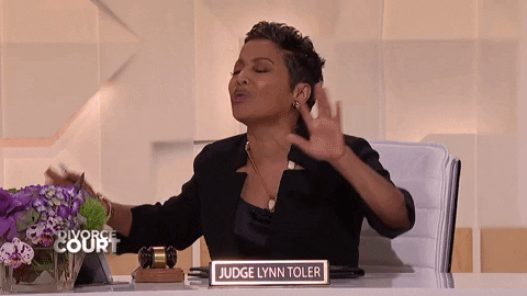 DivorceCourt giphyupload excited shocked laughing GIF