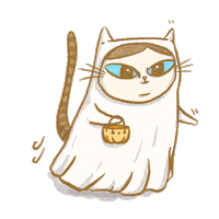Cat Halloween Sticker