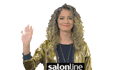 girl hello Sticker by Salon Line