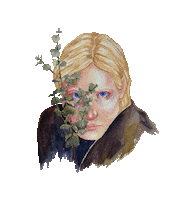 marridit girl watercolor marridit Sticker