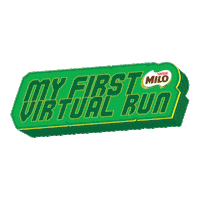 miloindonesia sport run running virtual Sticker