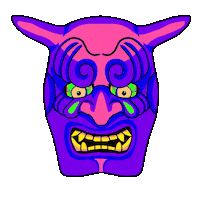 angry devil Sticker by Grande Dame