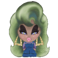 Big Hair Hoops Sticker