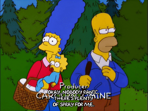 homer simpson holding up spray can GIF