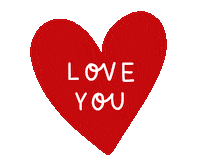 I Love You Hearts Sticker