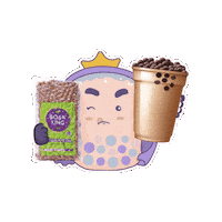 bobakingofficial cute boba bobaking Sticker