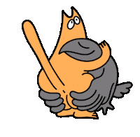 vmumok cat crow vmumok vmumokhug Sticker
